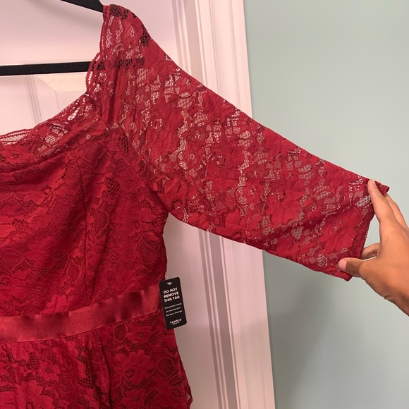 Brand new red lace Torrid dress - Picture 2 of 3